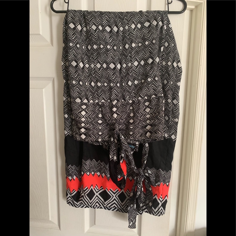 Black And White Wide Leg Pants
